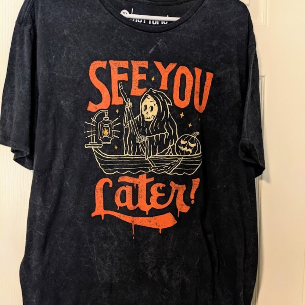 Men's see you later grim reaper t-shirt Men's size extra large XL